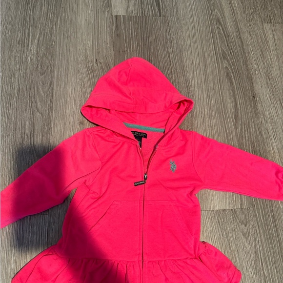 Pink Hooded Ruffle Tracksuit - Picture 3 of 4